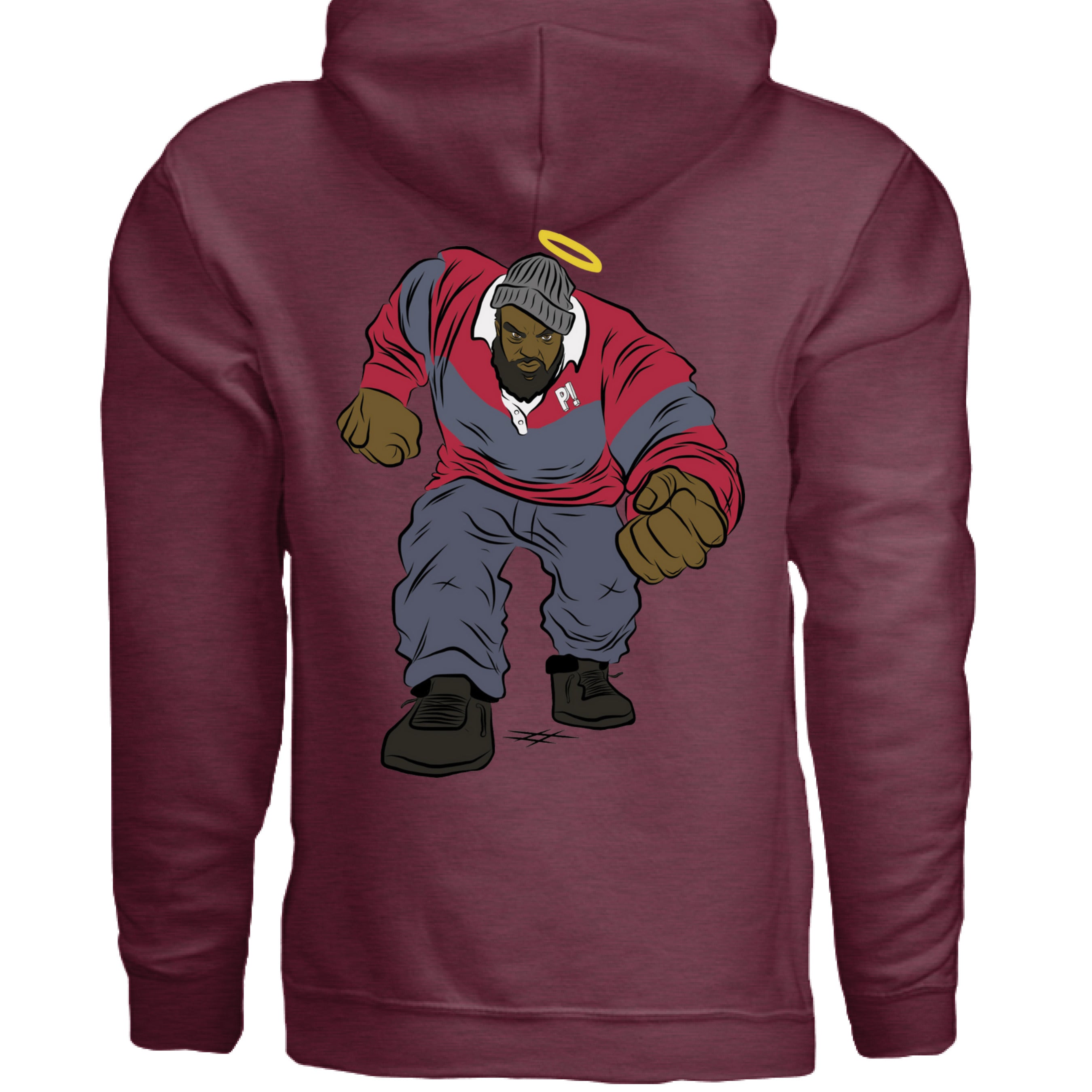 Heather Sport Dark Maroon - BACK